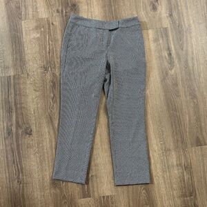 Black and White Ann Taylor Factory Crop Pants